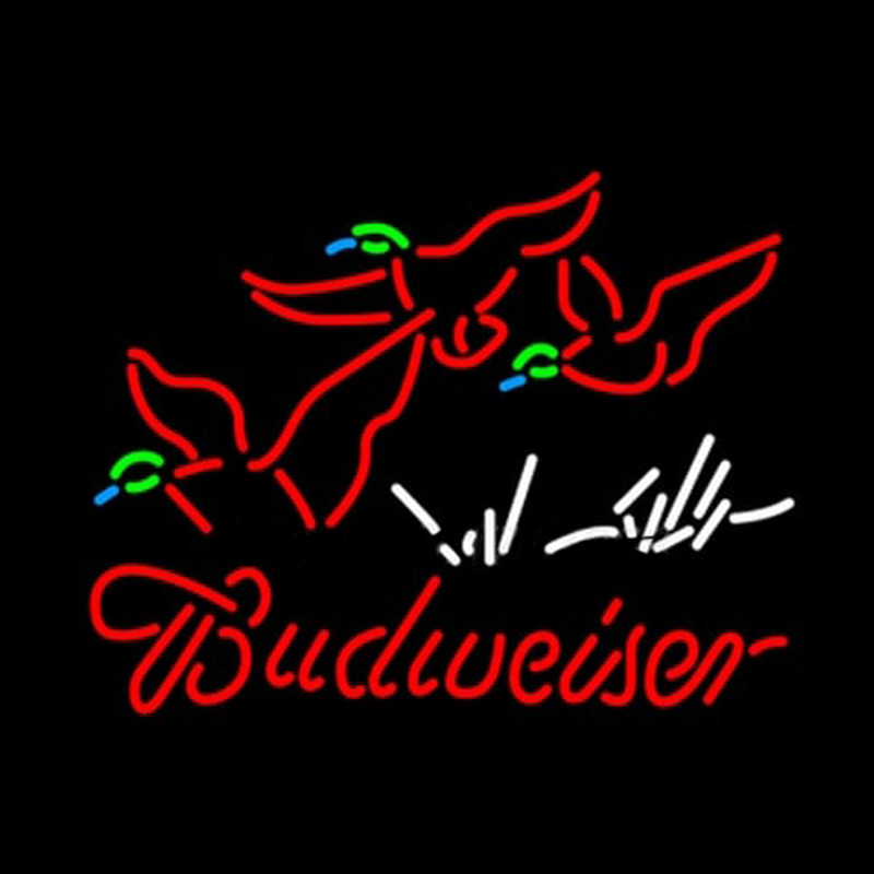 Budweiser Duck Without Motion Neontábla