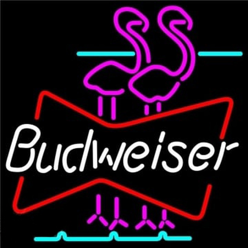 Budweiser Flamingo Neontábla