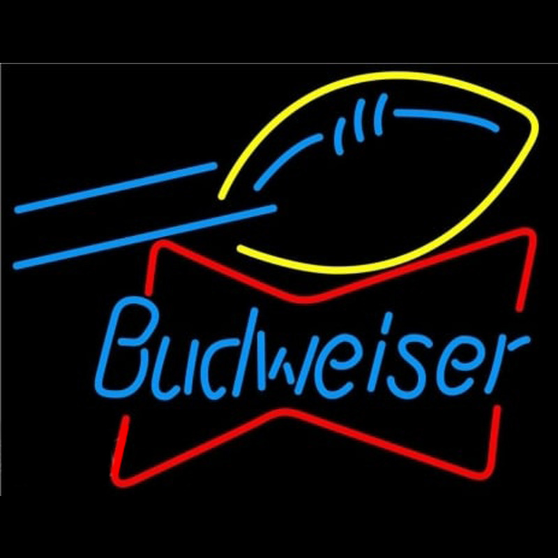 Budweiser Football Bowtie Neontábla