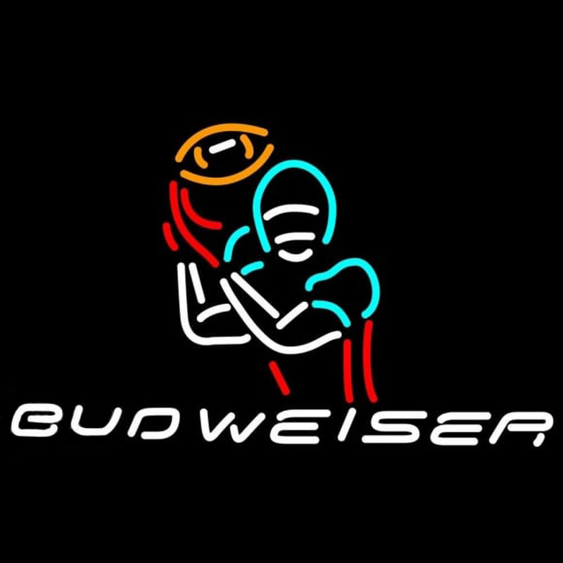Budweiser Football Gametime Beer Sign Neontábla