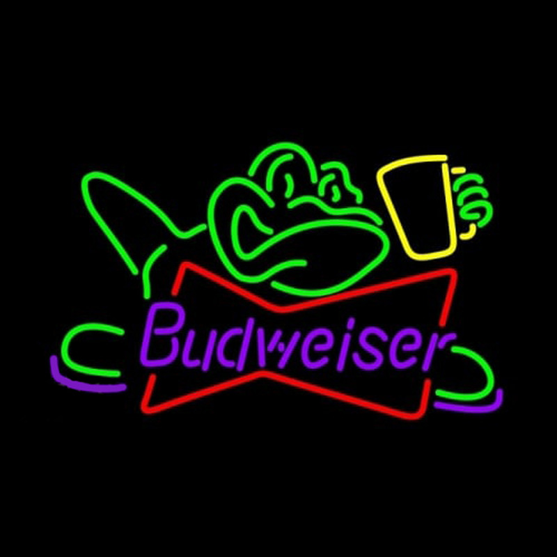 Budweiser Frog Neontábla