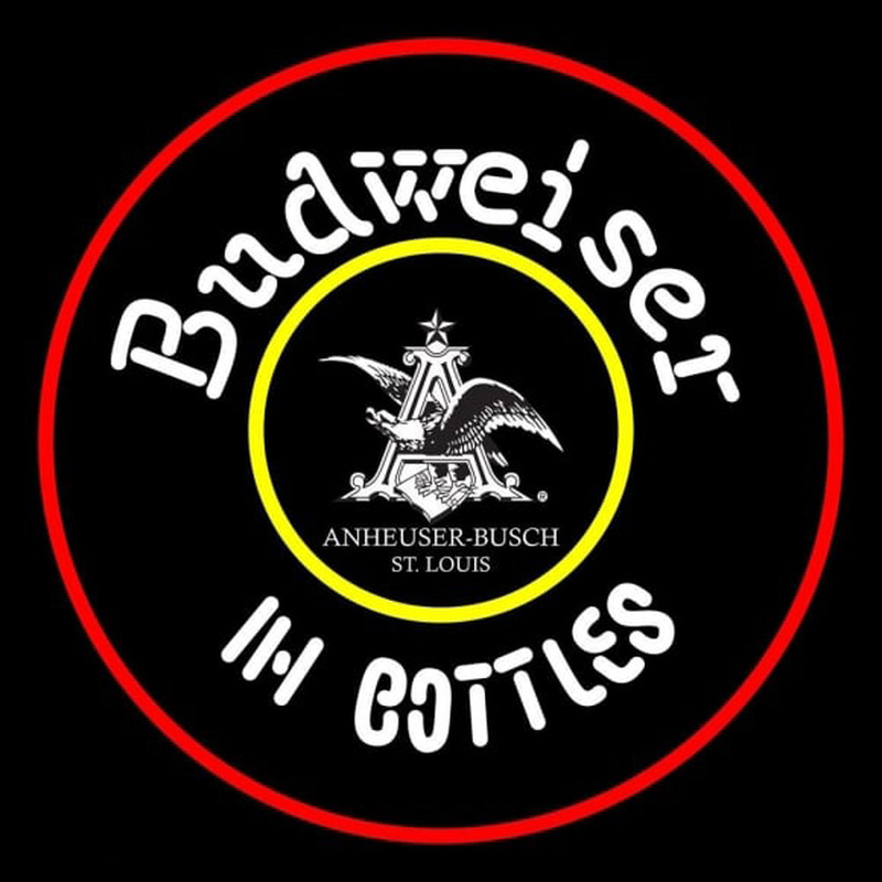 Budweiser In Bottles 24 24 Beer Sign Neontábla