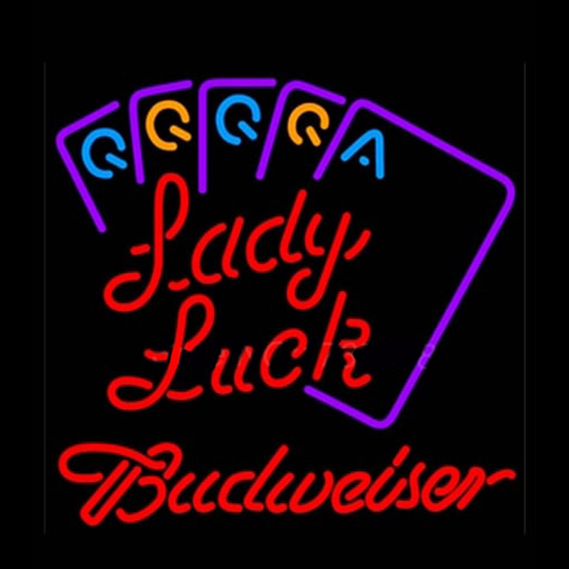 Budweiser Lady Luck Series Neontábla