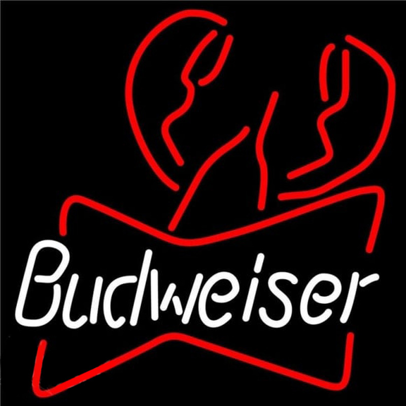 Budweiser Lobster Beer Sign Neontábla