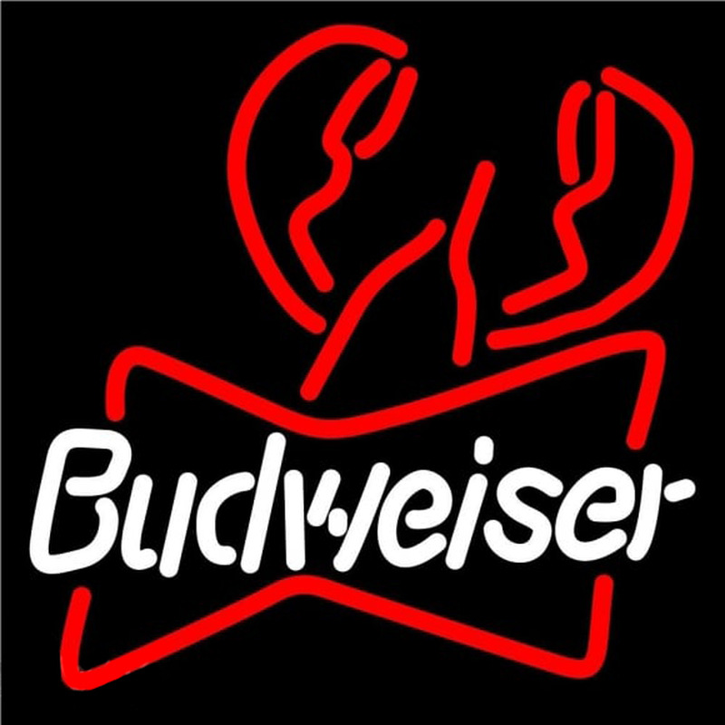 Budweiser Lobster Beer Sign Neontábla