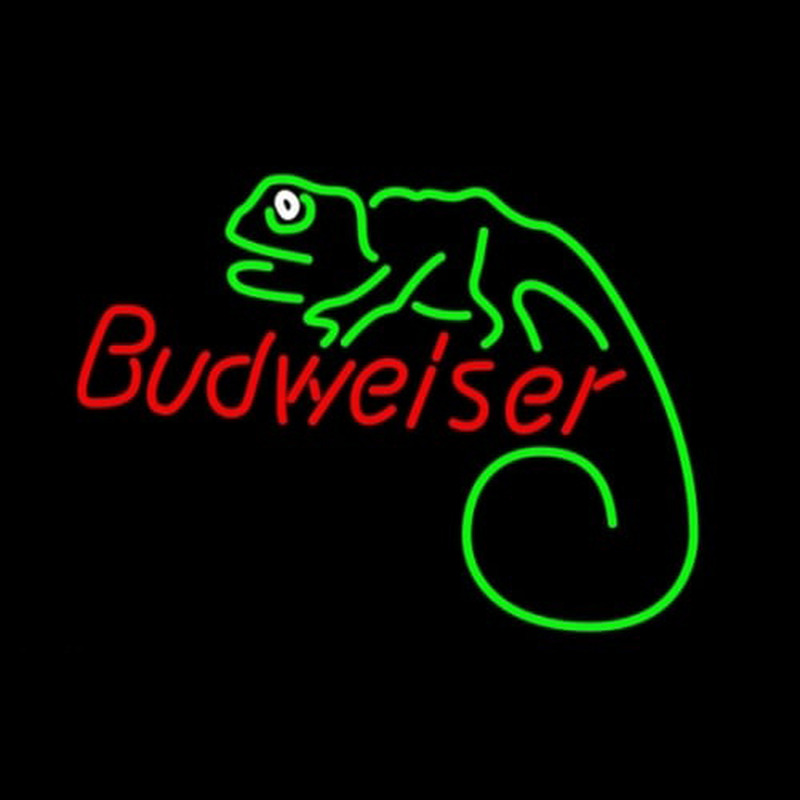 Budweiser Louie Lizard Neontábla