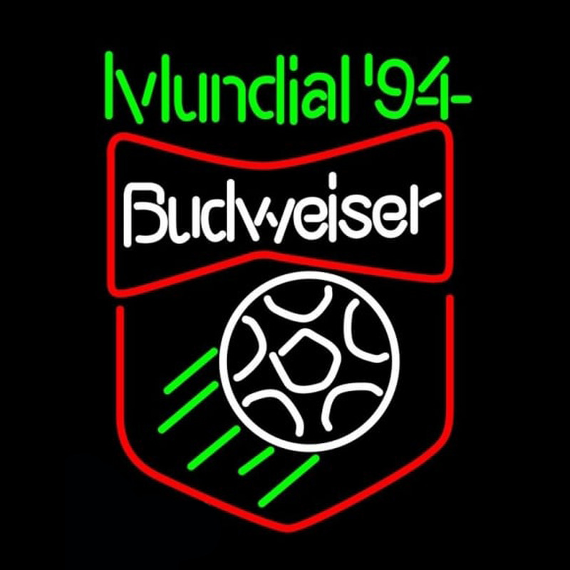Budweiser Mundial 94 World Cup Beer Sign Neontábla
