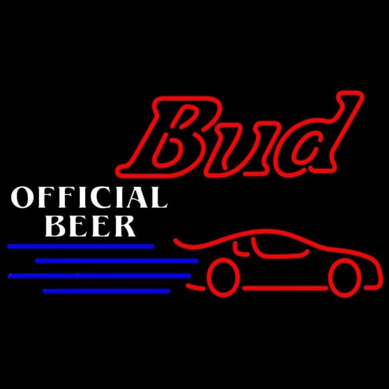 Budweiser Offical Nascar 2 Beer Sign Neontábla