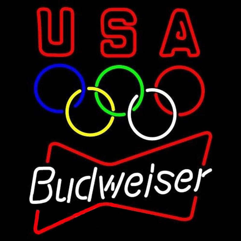 Budweiser Olympic Beer Sign Neontábla