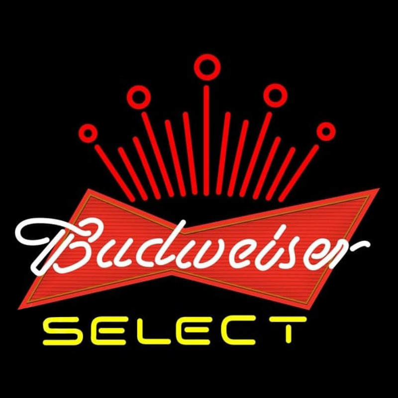 Budweiser Select Logo Beer Sign Neontábla