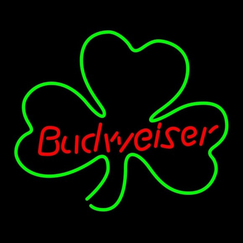 Budweiser Shamrock Beer Sign Neontábla