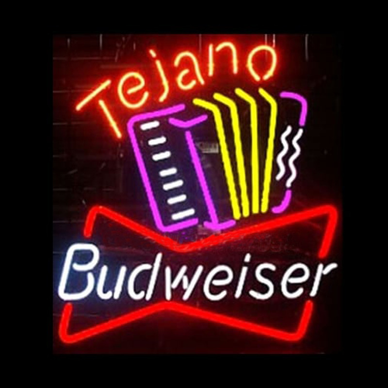 Budweiser Tejano Handcrafted Beer bar Neontábla