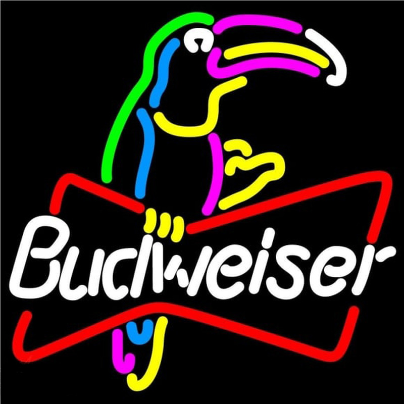 Budweiser Toucan Beer Sign Neontábla