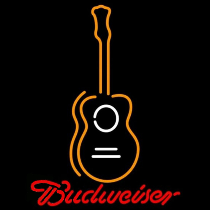 Budweiser Wall Guitar Beer Sign Neontábla