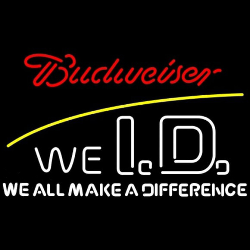 Budweiser We Id Beer Sign Neontábla