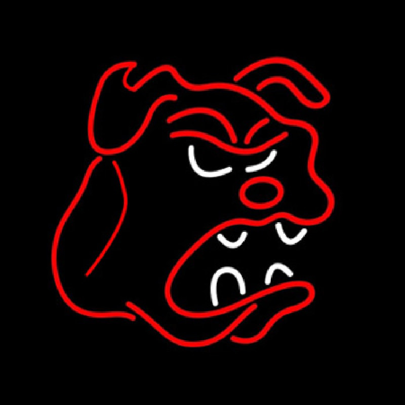 Bull Dog Logo Neontábla