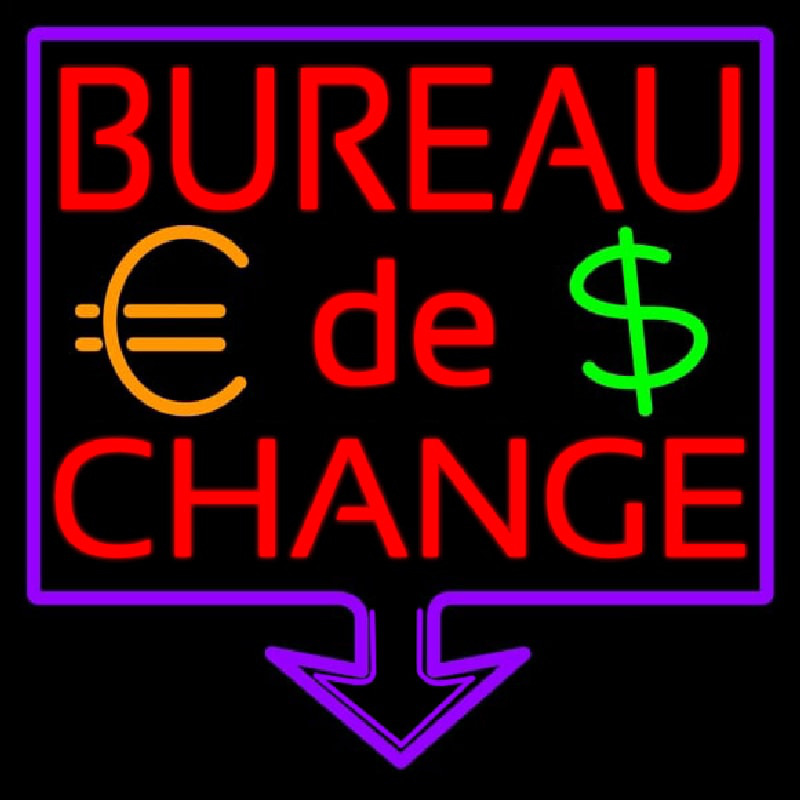 Bureau De Change Neontábla