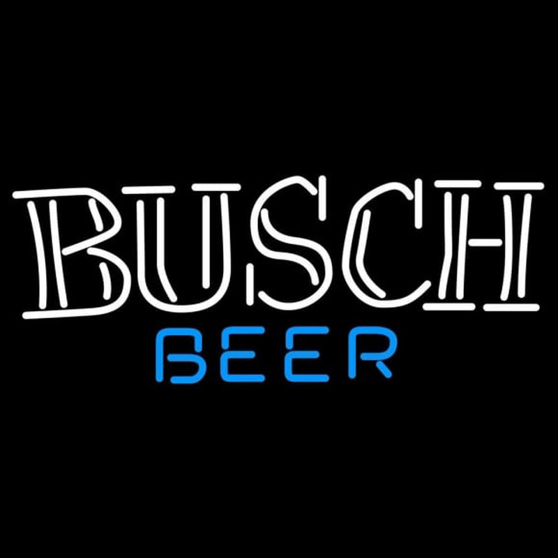 Busch Double Stroke Word Beer Sign Neontábla