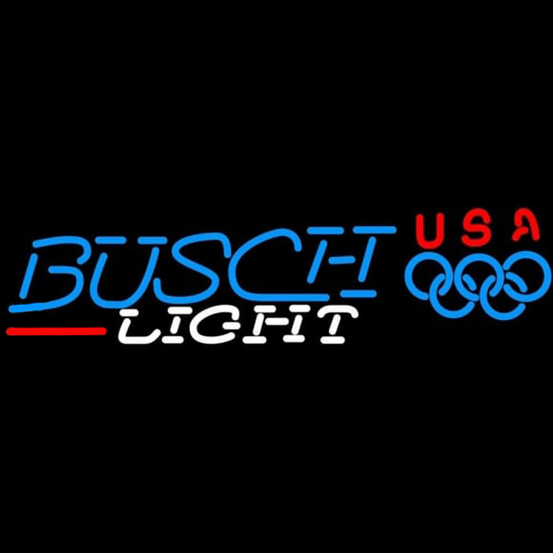 Busch Light Olympic Beer Sign Neontábla