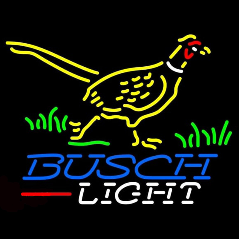 Busch Light Pheasant Beer Sign Neontábla