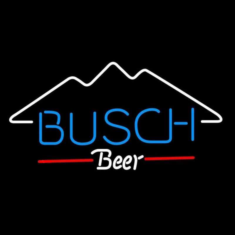 Busch Mountain Beer Sign Neontábla