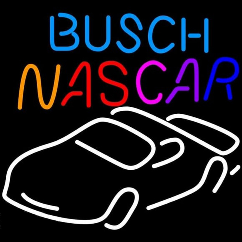 Busch Nascar Beer Sign Neontábla