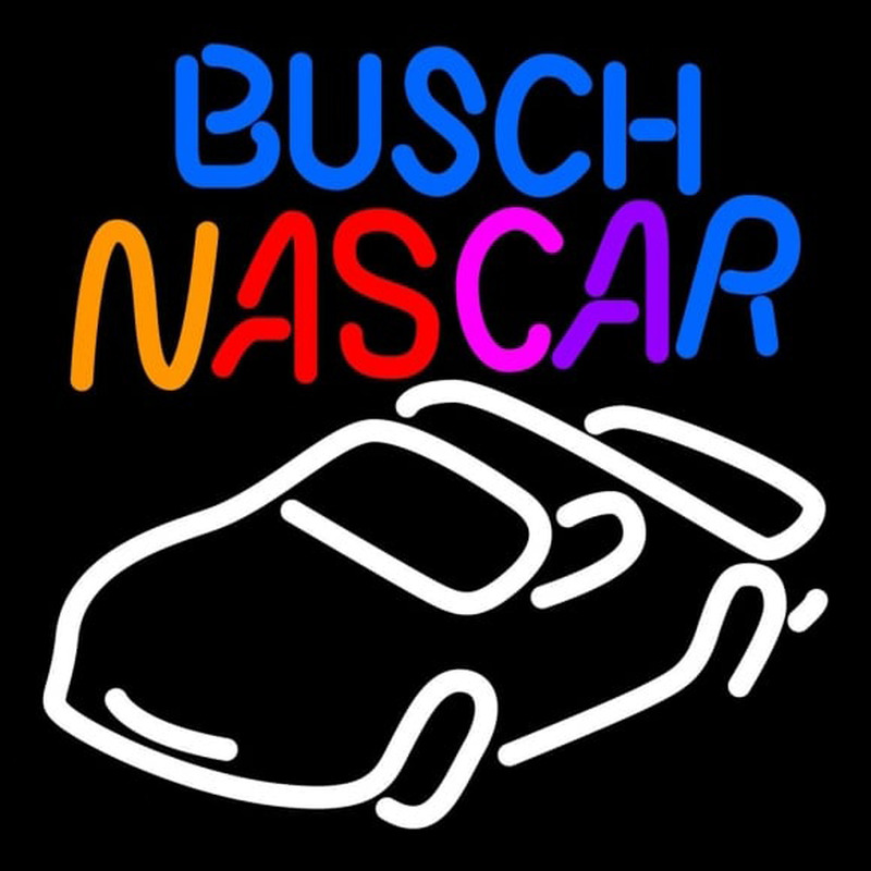 Busch Nascar Neontábla