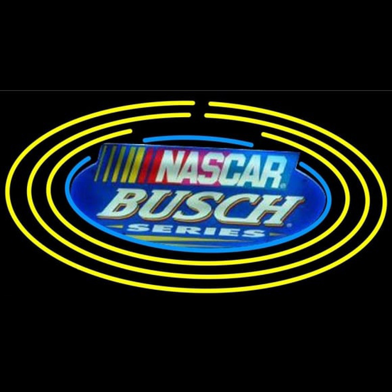 Busch Nascar Oval Beer Sign Neontábla