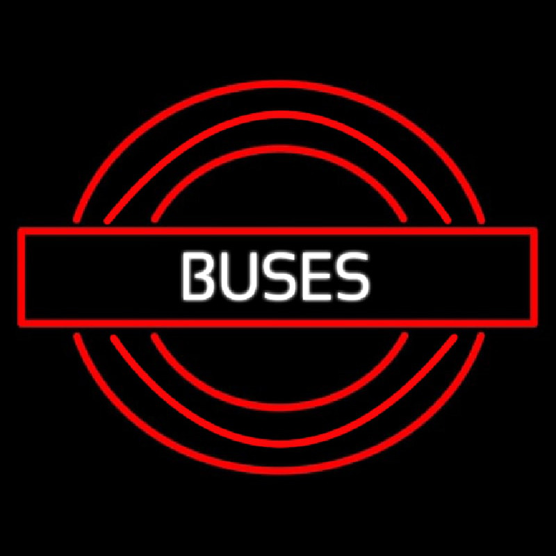 Buses Roundel Logo Neontábla