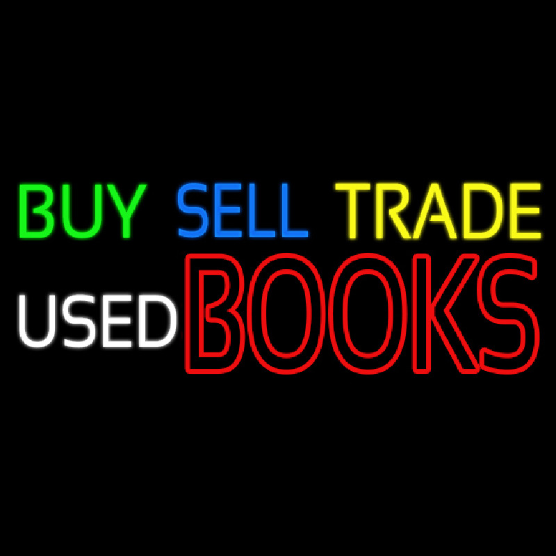 Buy Sell Trade Used Books Neontábla