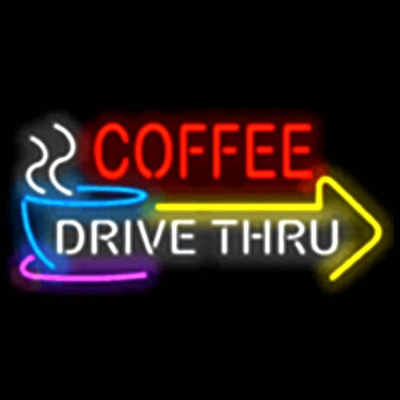 COFFEE DRIVE THRU Neontábla
