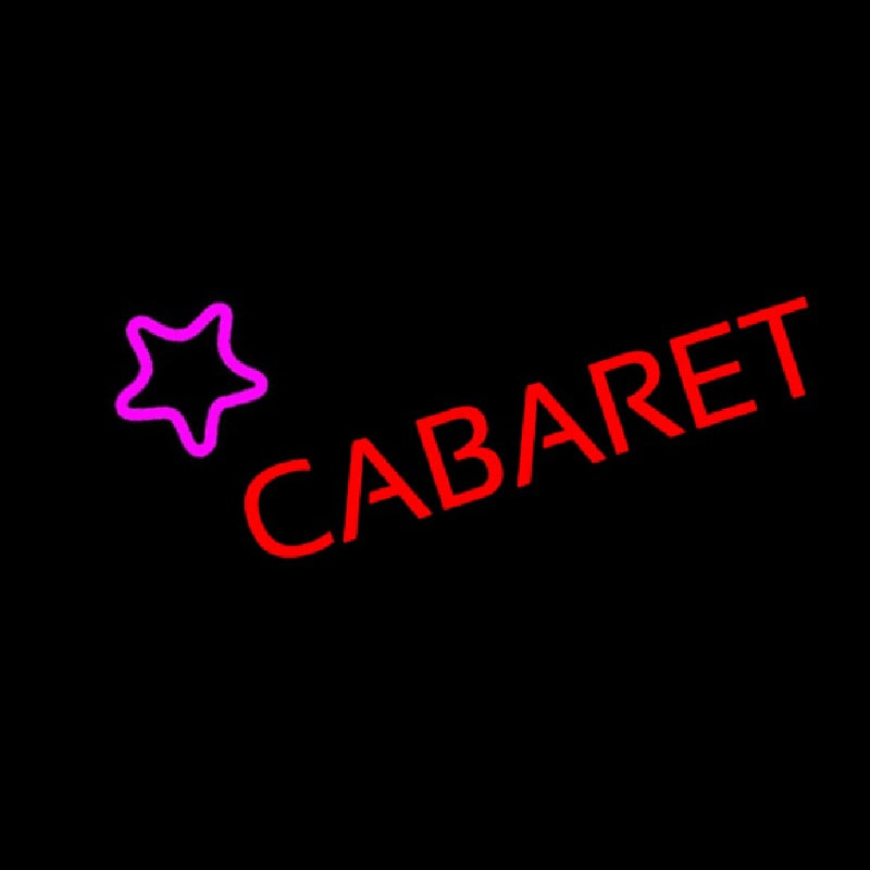 Cabaret Star Logo Neontábla