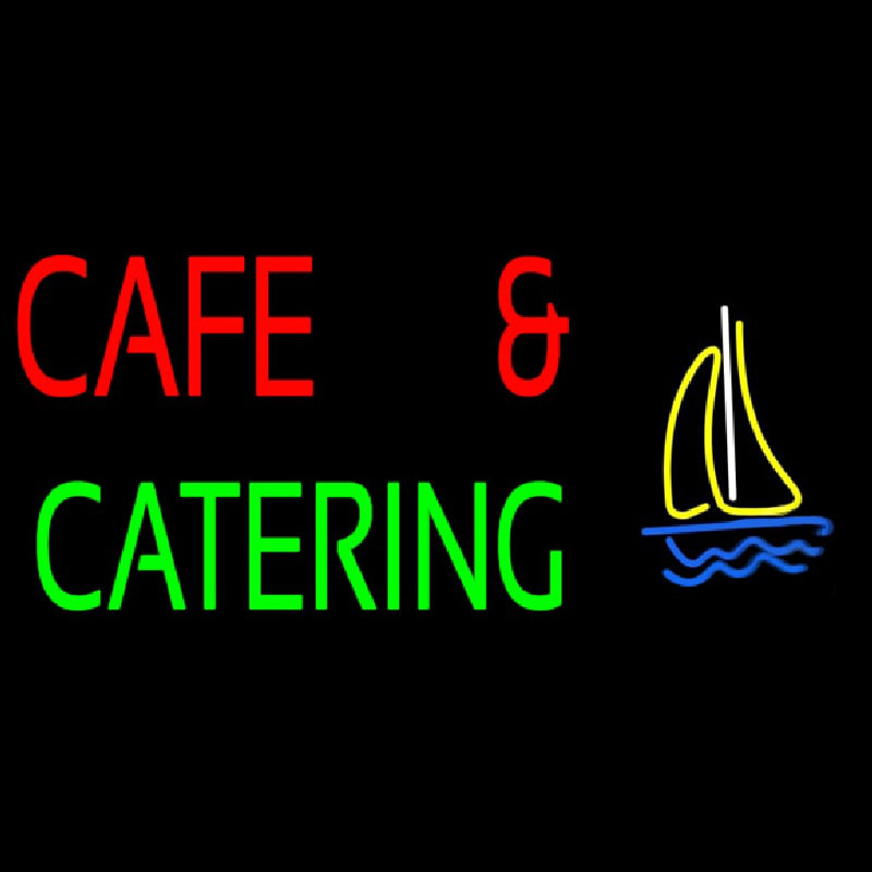 Cafe And Catering Neontábla
