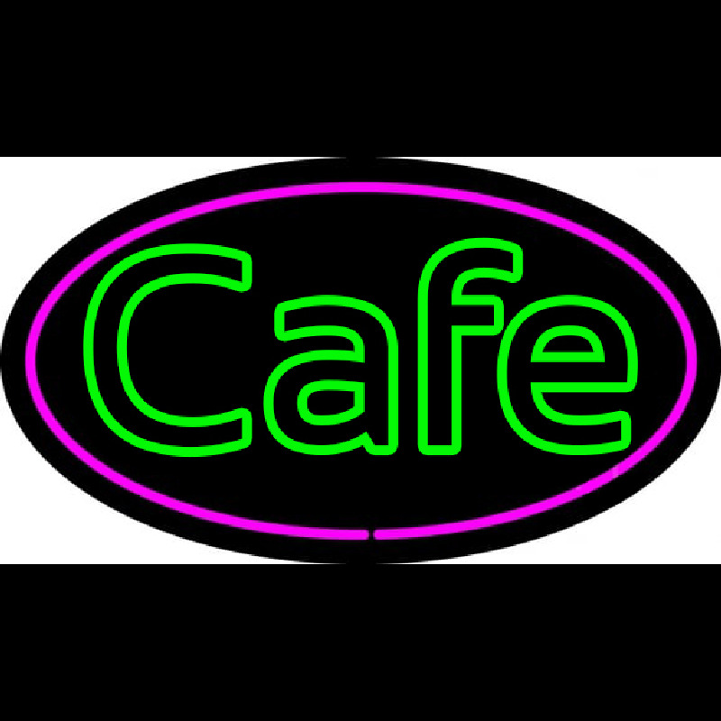 Cafe Oval Neontábla