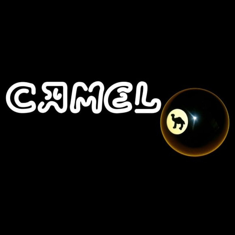 Camel Cigarettes Billiard Ball Neontábla