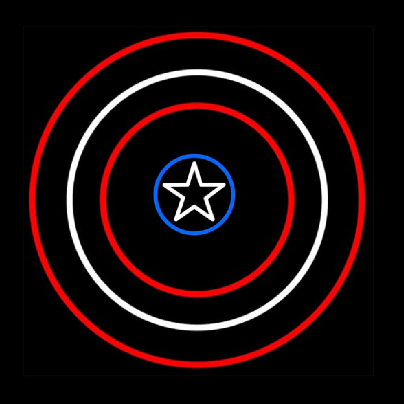 Captain America Shield Neontábla