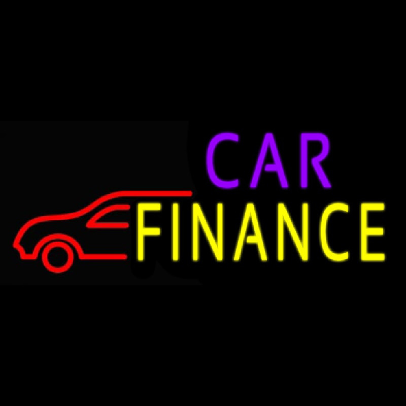 Car Finance With Car Neontábla