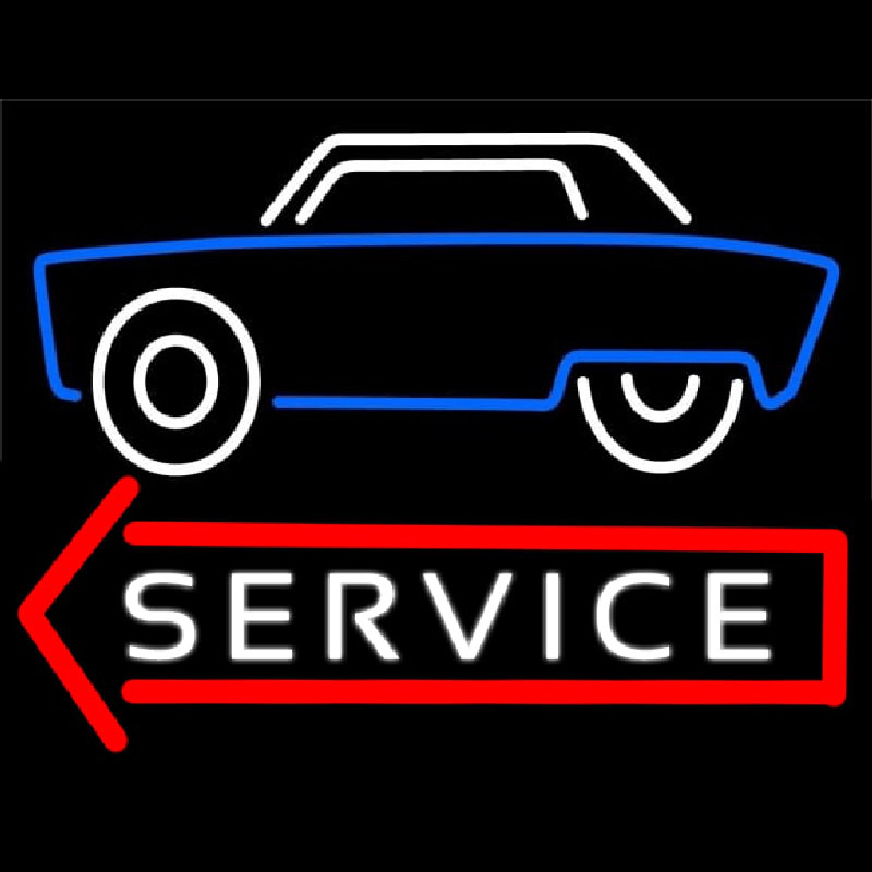 Car Logo Service 1 Neontábla