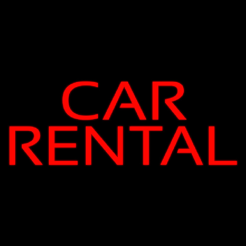 Car Rental Neontábla