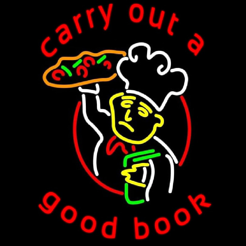 Carry Out A Good Book Neontábla