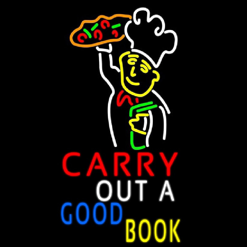 Carry Out A Good Book Neontábla