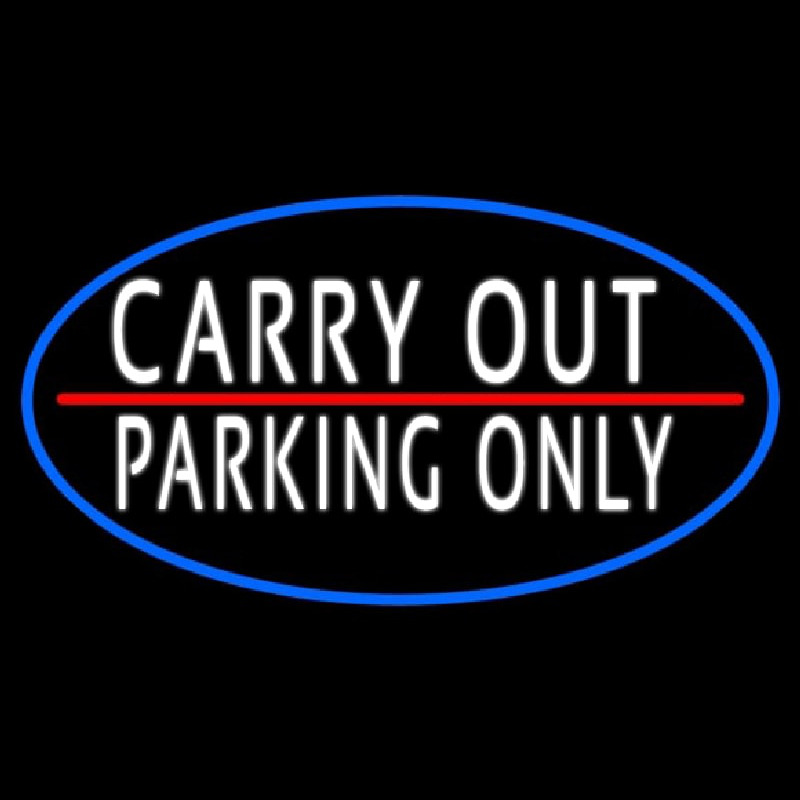 Carry Out Parking Only Neontábla