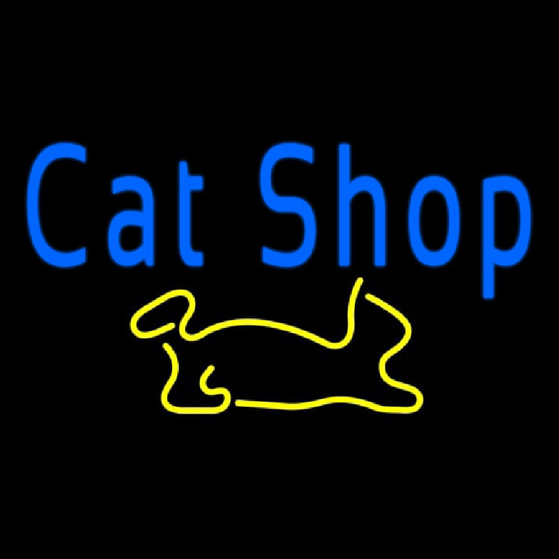 Cat Shop Neontábla