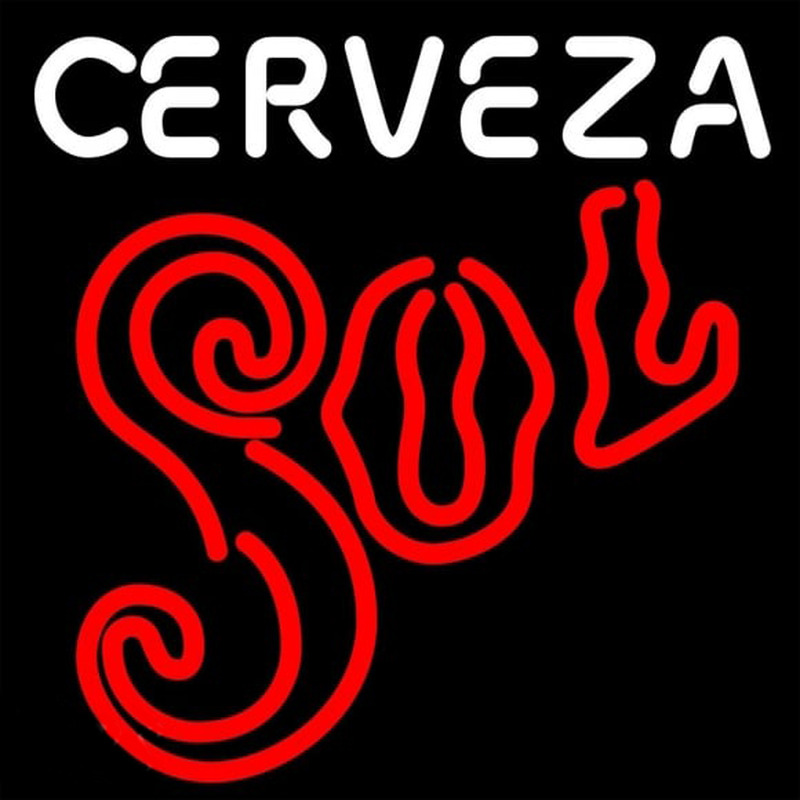 Cerveza Sol Neontábla