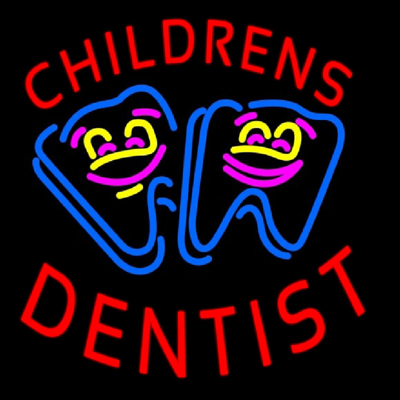 Childrens Dentist Neontábla