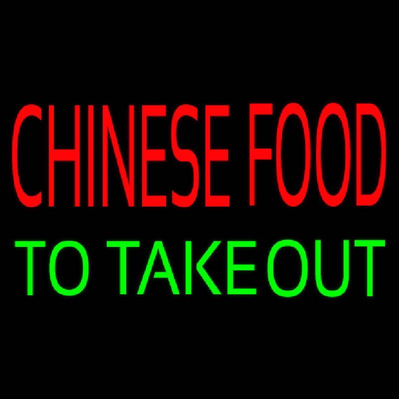 Chinese Food To Take Out Neontábla