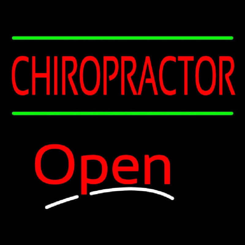 Chiropractor Open Neontábla