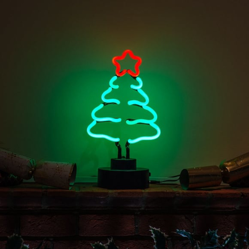 Christmas Tree Desktop Neontábla