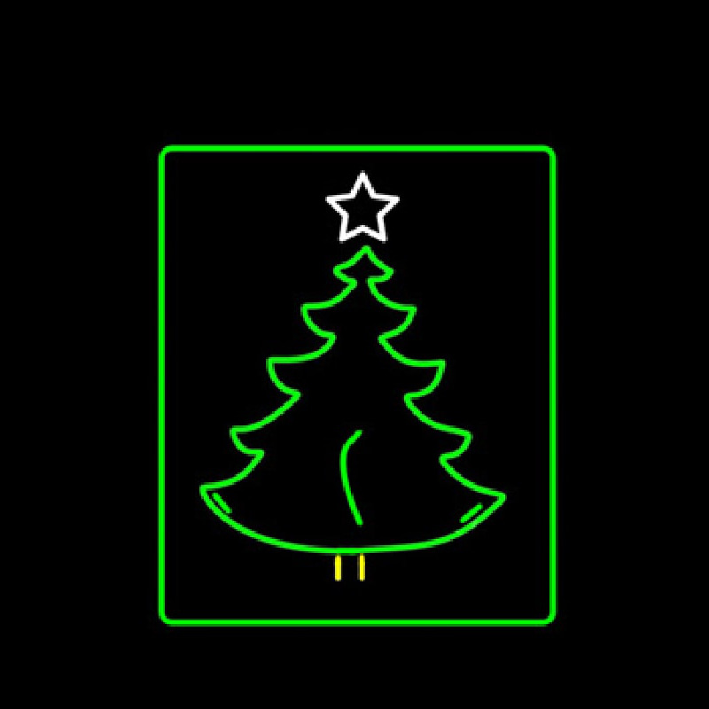 Christmas Tree Logo Neontábla