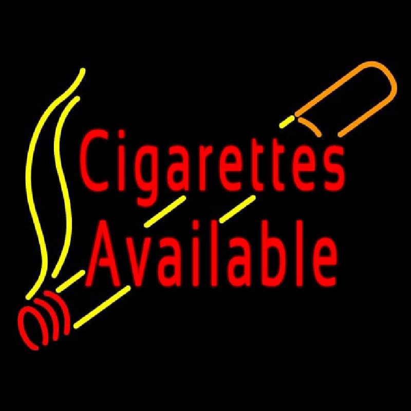 Cigarettes Available Neontábla